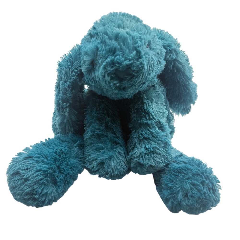 Jellycat Bashful Bunny Teal Blue Mint Green Tail Plush Stuffed Animal 12"